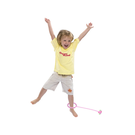 Hula Hop na Nogę do Skakania Skip Hop Świecące LED różowe KIK