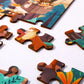 Puzzle Drewniane Alpejskie Zwierzęta i Krajobraz 49 elementów Tooky Toy