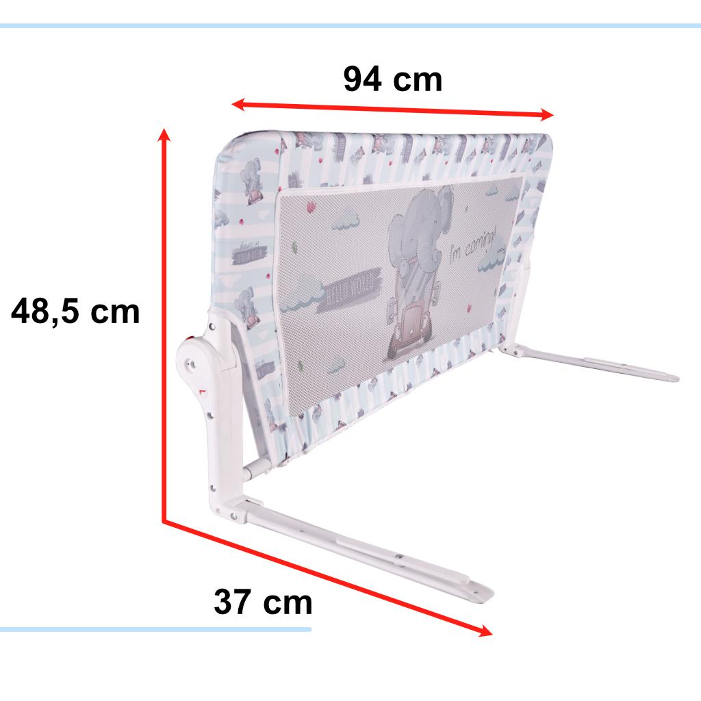 Barierka ochronna do łóżka barierka zabezpieczająca 90 cm słonik KIK