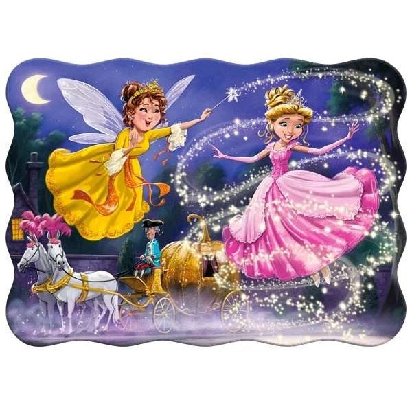 Puzzle konturowe 30 elementów Cinderella - Kopciuszek CASTORLAND