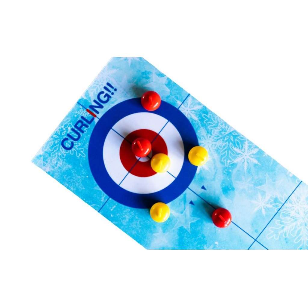 Curling gra planszowa zręcznościowa 4+ LUCRUM GAMES - plansza i pionki