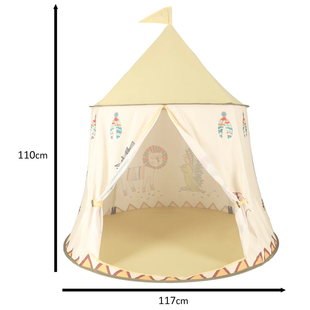 Domek namiot składany do zabawy Tipi Wigwam 110x117 cm