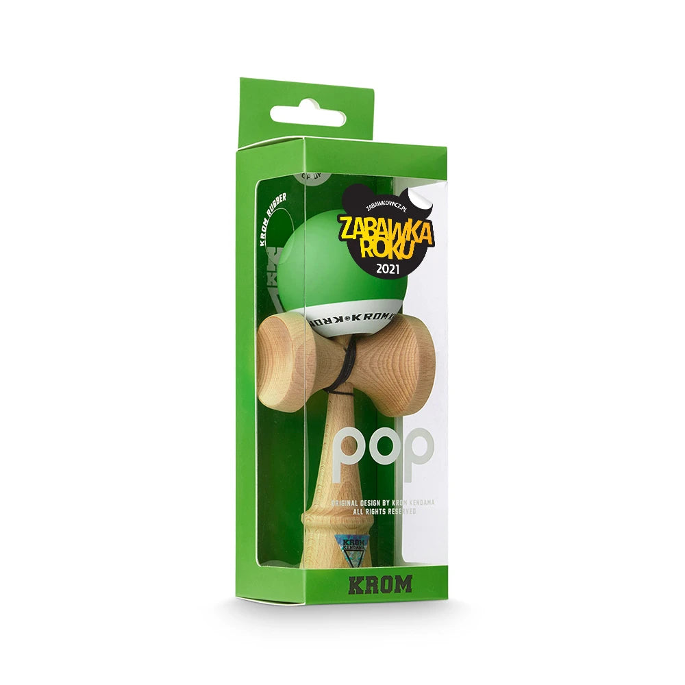 Kendama Pop Dark Green Krom - w opakowaniu