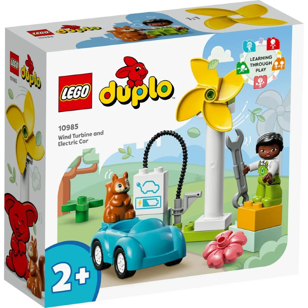 Klocki Duplo 10985 Turbina wiatrowa i samochód elektryczny 2+ LEGO