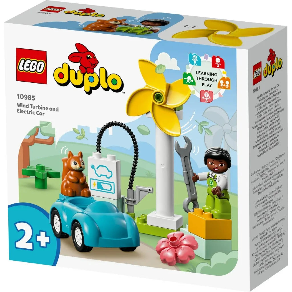 Klocki Duplo 10985 Turbina wiatrowa i samochód elektryczny 2+ LEGO