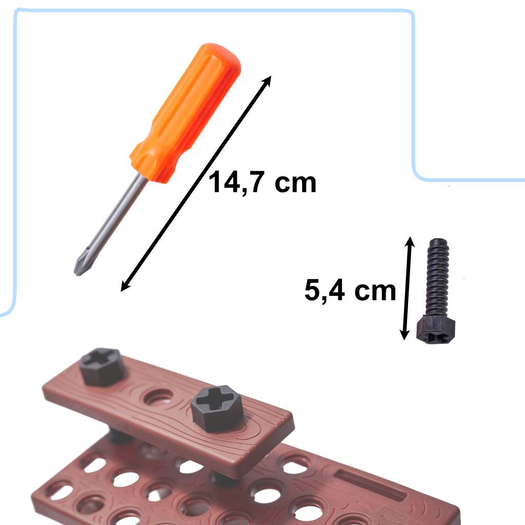 Narzędzia dla dzieci zestaw majsterkowicza 48 elementów