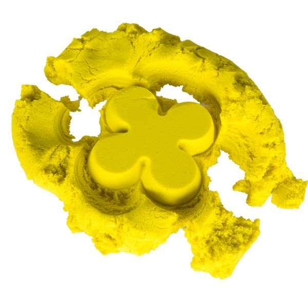 Piasek kinetyczny do modelowania w woreczku żółty 1 kg KIK