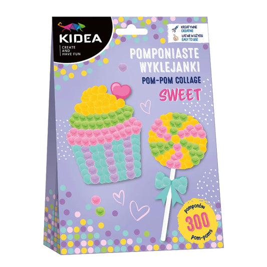 Pomponiaste Wyklejanki Sweet 300 Pomponów Kidea