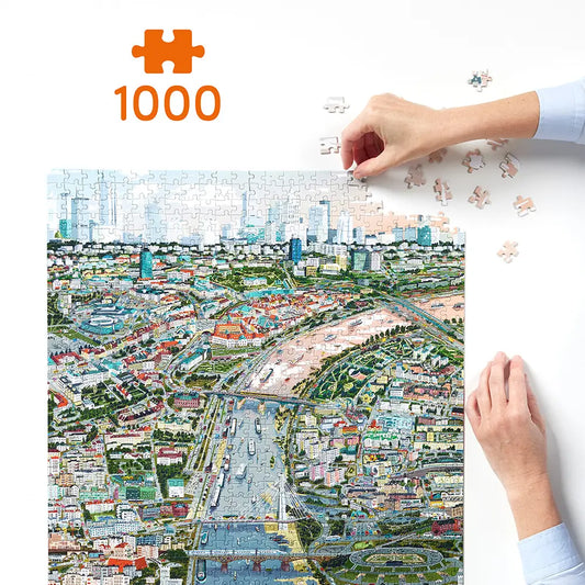 Puzzle 1000 elementów Miasto Warszawa 11+ Puzzlove CzuCzu