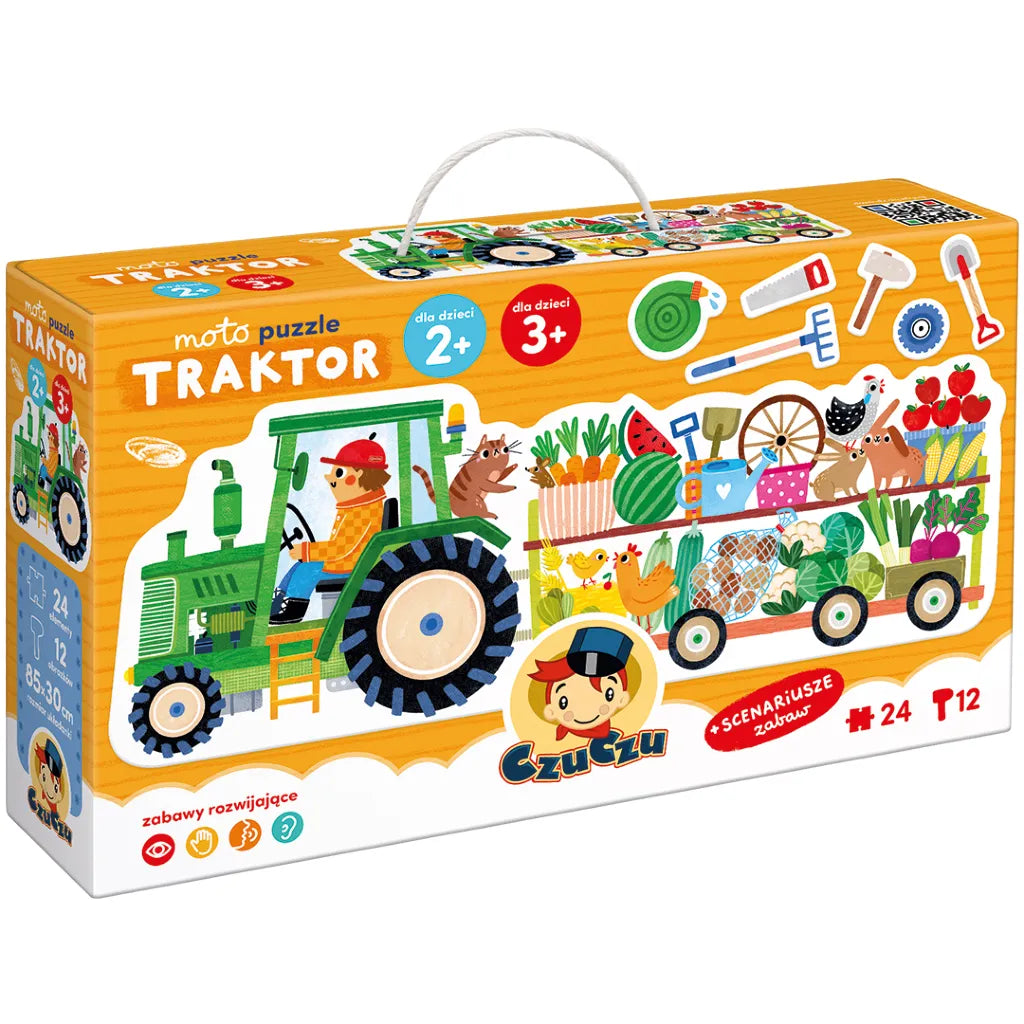 Puzzle 24 elementy Moto Traktor CzuCzu