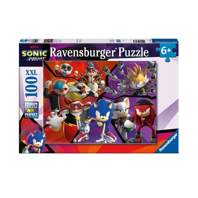 Puzzle 100 elementów 6+ Sonic Prime 49 x 36 cm XXL Ravensburger