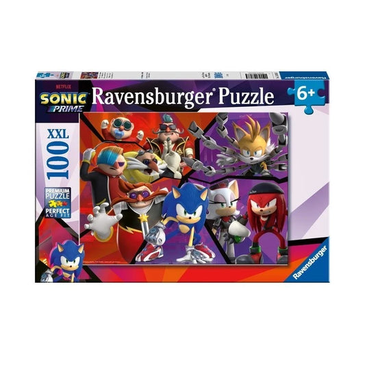 Puzzle 100 elementów 6+ Sonic Prime 49 x 36 cm XXL Ravensburger