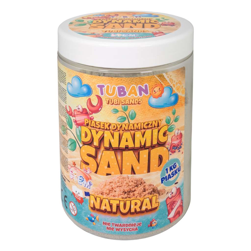 Piasek dynamiczny piasek kinetyczny 1kg naturalny TUBAN