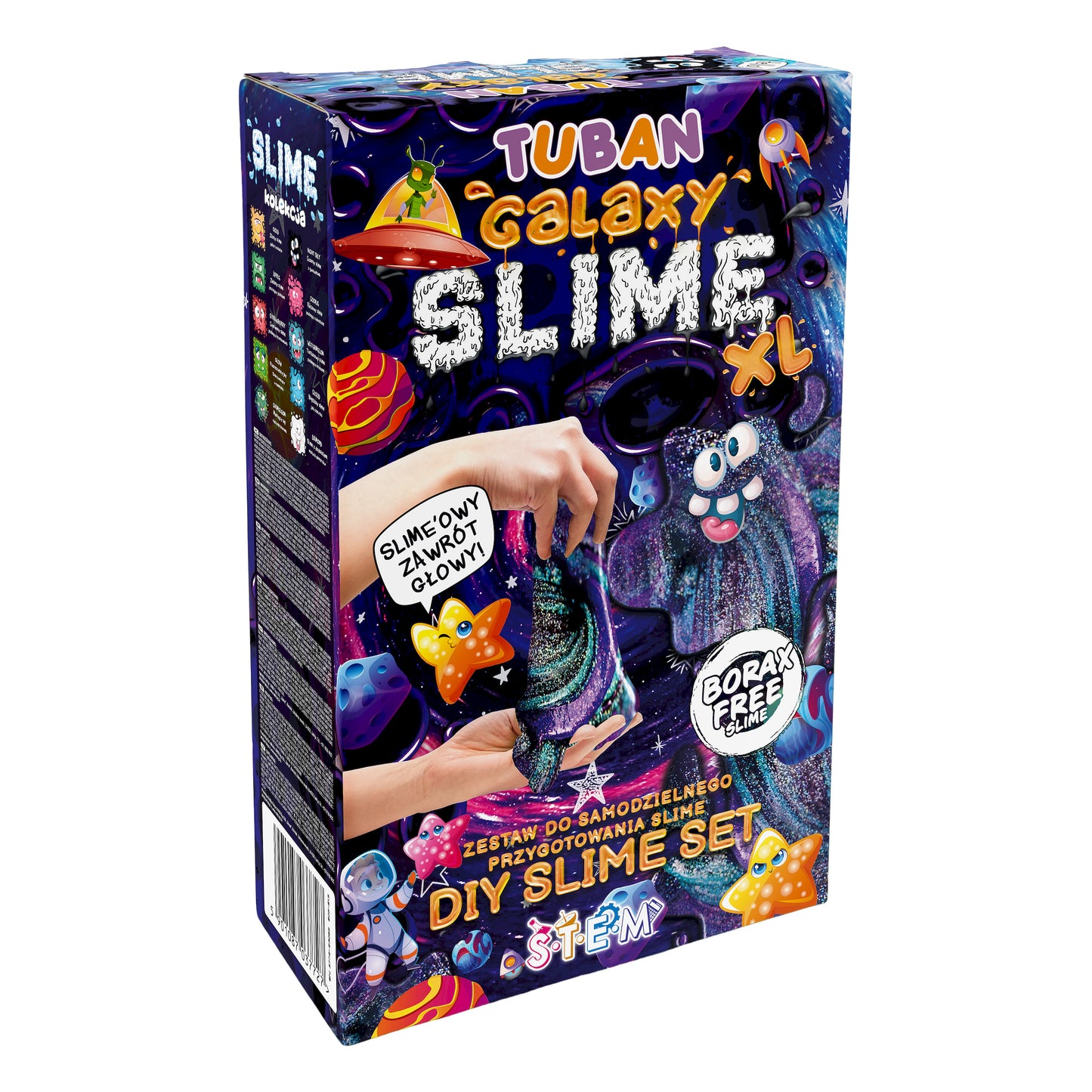 Masa plastyczna zestaw slime DIY - Galaxy XL TUBAN