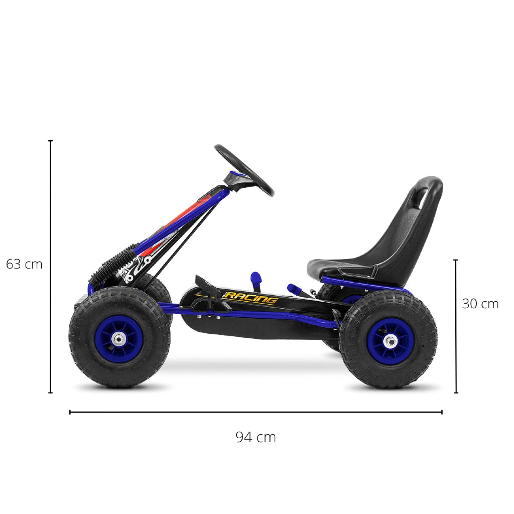 Gokart na Pedały Thor Blue 3-8 lat do 30 kg Milly Mally