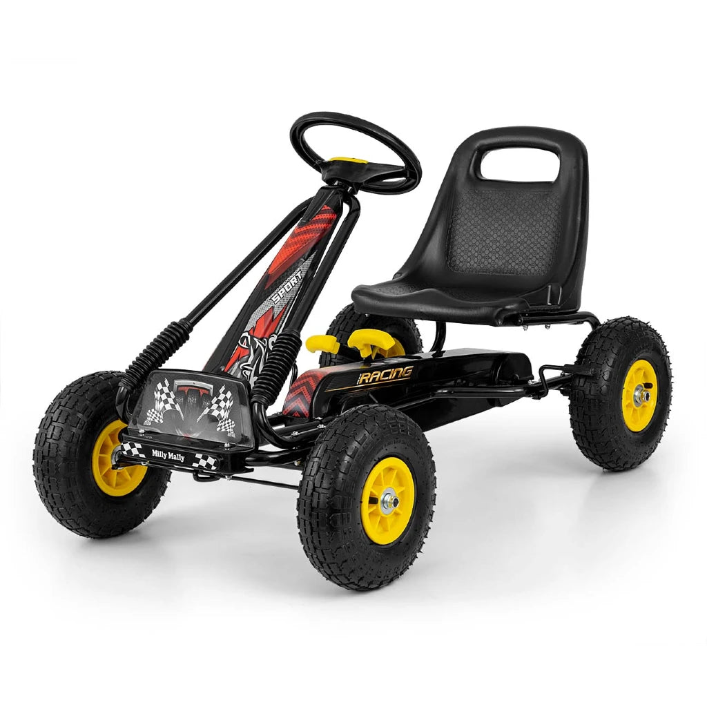 Gokart na Pedały Thor Black 3-8 lat do 30 kg Milly Mally