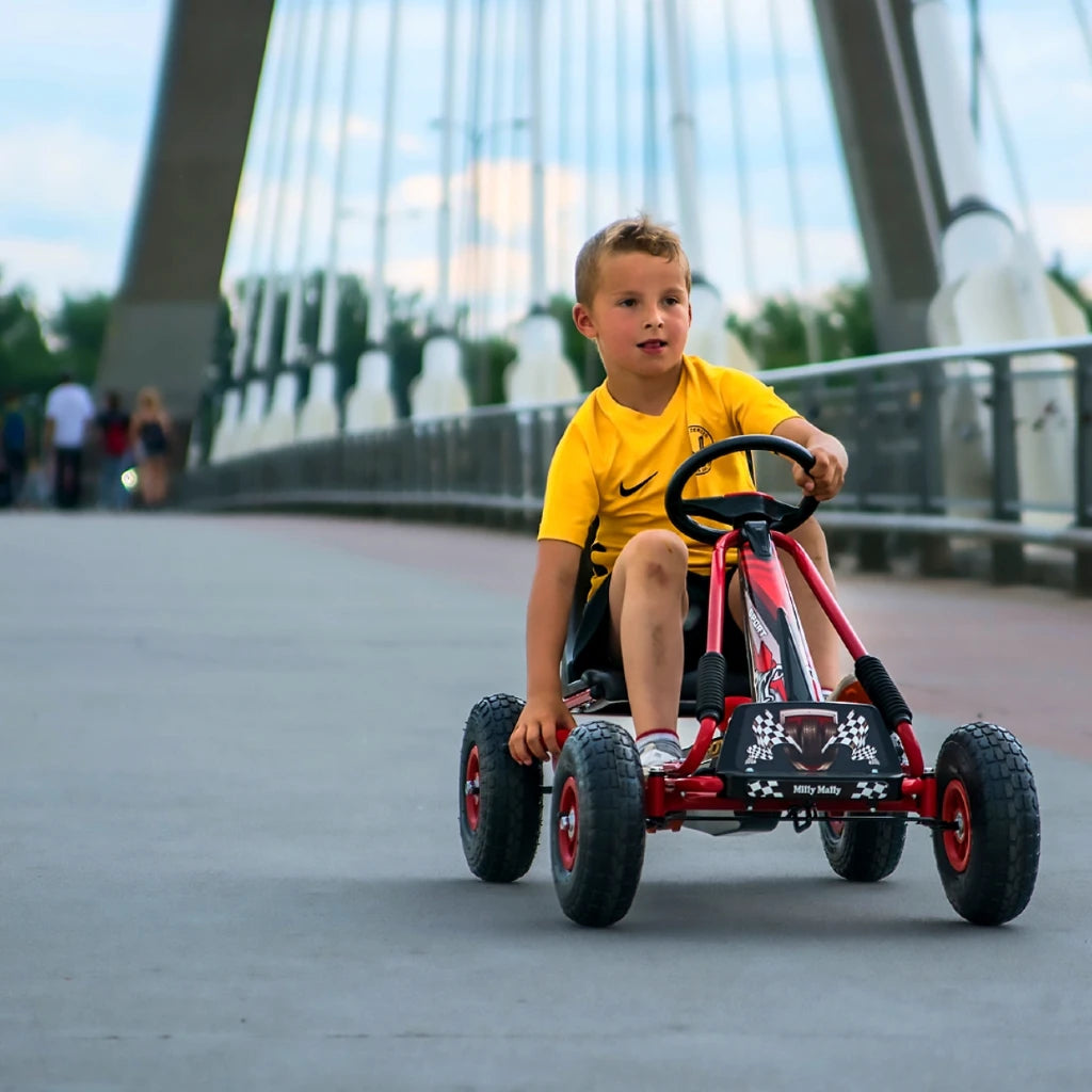 Gokart na Pedały Thor Black 3-8 lat do 30 kg Milly Mally