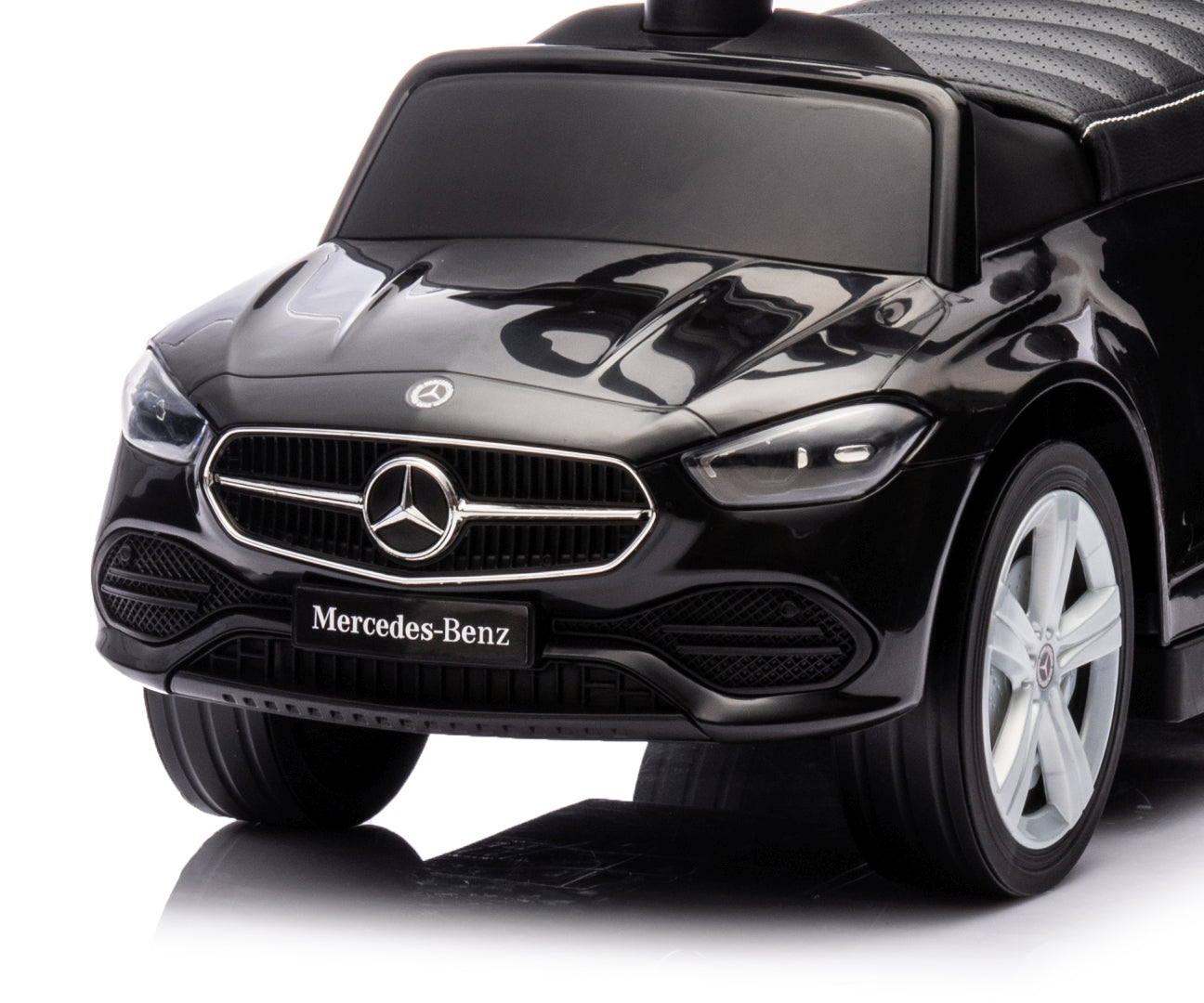 Jeździk Pojazd z rączką MERCEDES C-Class Deluxe Black Milly Mally