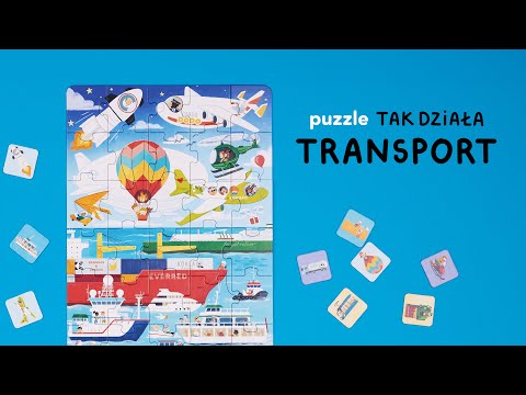 Puzzle 60 elementów Tak Działa Transport CzuCzu