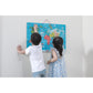 Tablica magnetyczna do rysowania edukacyjna puzzle mapa świata 2w1 44508 Viga