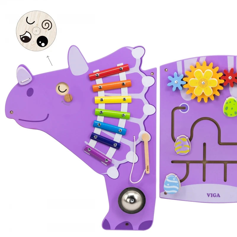 Tablica Manipulacyjna Sensoryczna EDU Triceratops 44753 Viga